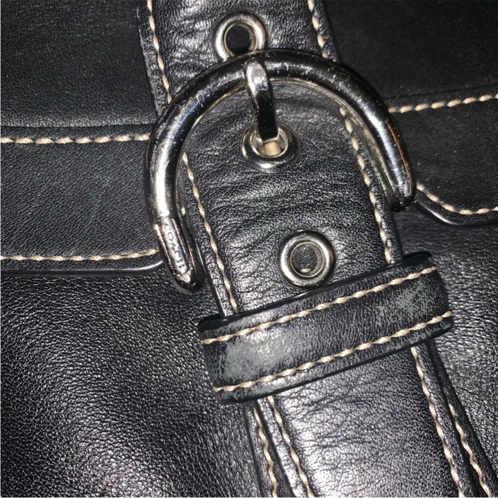Coach Soho Hampton satchel black leather shoulder bag - Picture 2 of 8